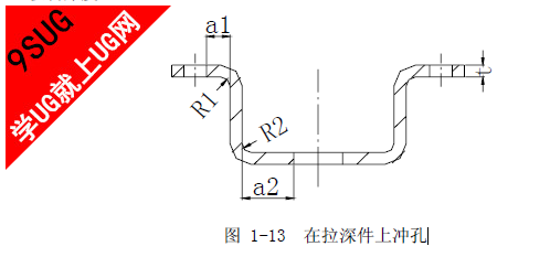 在拉深件上冲孔