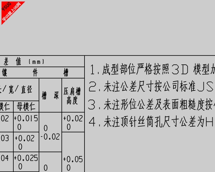 UG工程制图