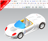 UG10.0保时捷汽车3D模型下载－就上UG网